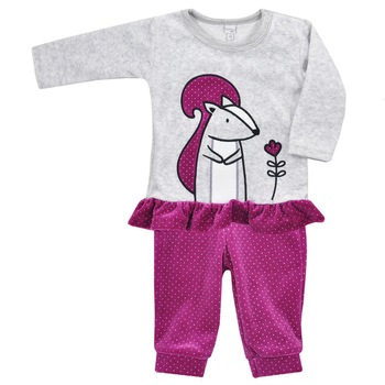 Compleu 2 piese pentru fete Koala Wiewior 06-298M, Mov Compleu 2 piese pentru fete Koala Wiewior 06-298M, Mov