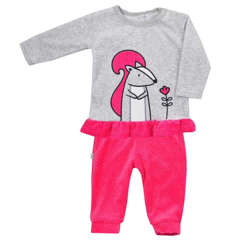 Compleu 2 piese pentru fete Koala Wiewior 06-298F, Fucsia
