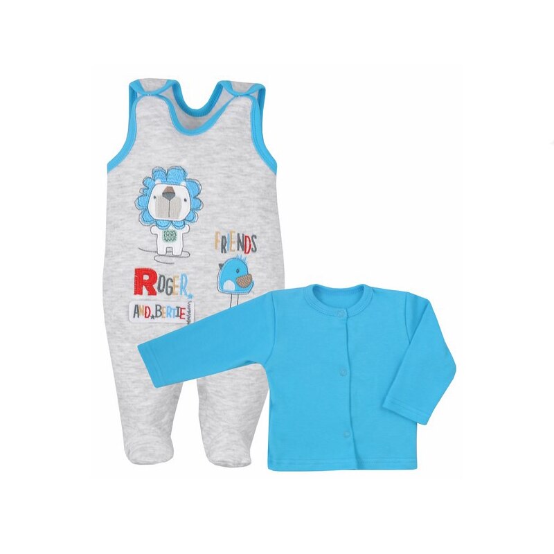 Compleu 2 piese pentru baieti Koala Roger 04-523A, Albastru, 74 cm