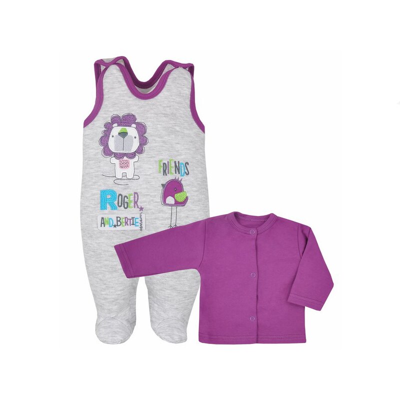 Compleu 2 piese pentru fete Koala Roger 04-523, Mov, 74 cm