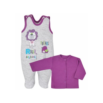 Compleu 2 piese pentru fete Koala Roger 04-523, Mov, 74 cm Compleu 2 piese pentru fete Koala Roger 04-523, Mov, 74 cm