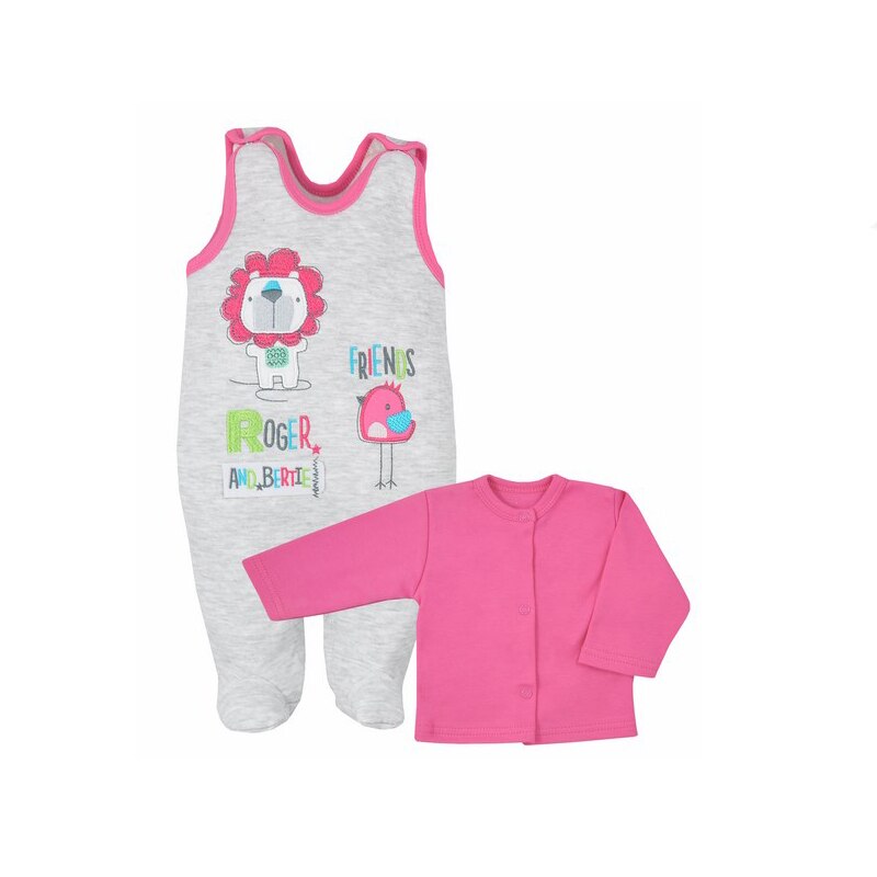 Compleu 2 piese pentru fete Koala Roger 04-523RZ, Roz, 74 cm