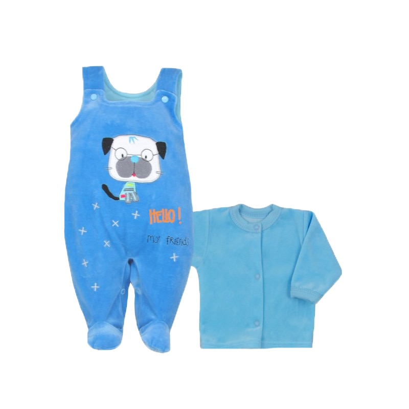 Compleu 2 piese pentru baieti Koala Hello 04-846A1, Albastru