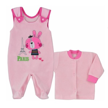 Compleu 2 piese pentru fete Koala Dookola Swiata 05-091RZ, Roz Compleu 2 piese pentru fete Koala Dookola Swiata 05-091RZ, Roz