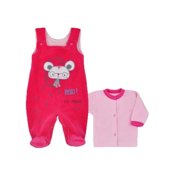 Compleu 2 piese pentru fete Koala Hello 04-846F, Fucsia Compleu 2 piese pentru fete Koala Hello 04-846F, Fucsia