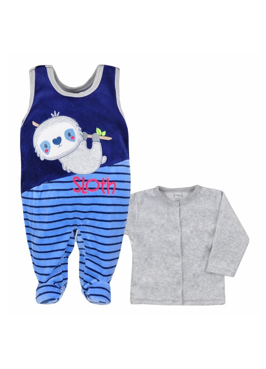 2 részes overallból és blúzból álló készlet fiúknak Koala Leniwiec 3760-74-cm, Multicolor 26703