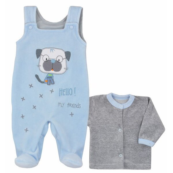Compleu 2 piese pentru baieti Koala Hello 04-846A, Albastru