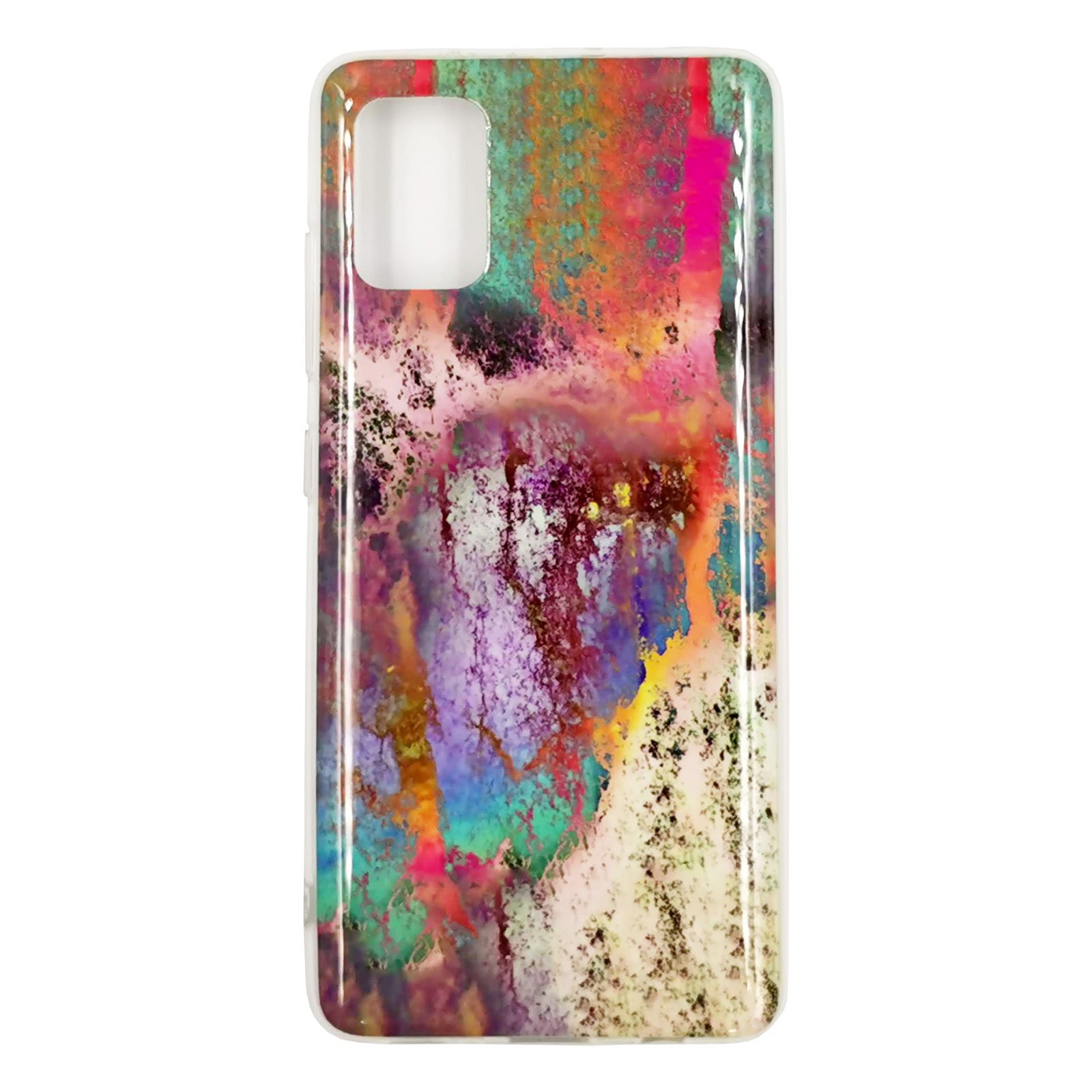Husa Samsung Galaxy A51 model Rainbow Marble, Silicon, TPU Viceversa Multicolor