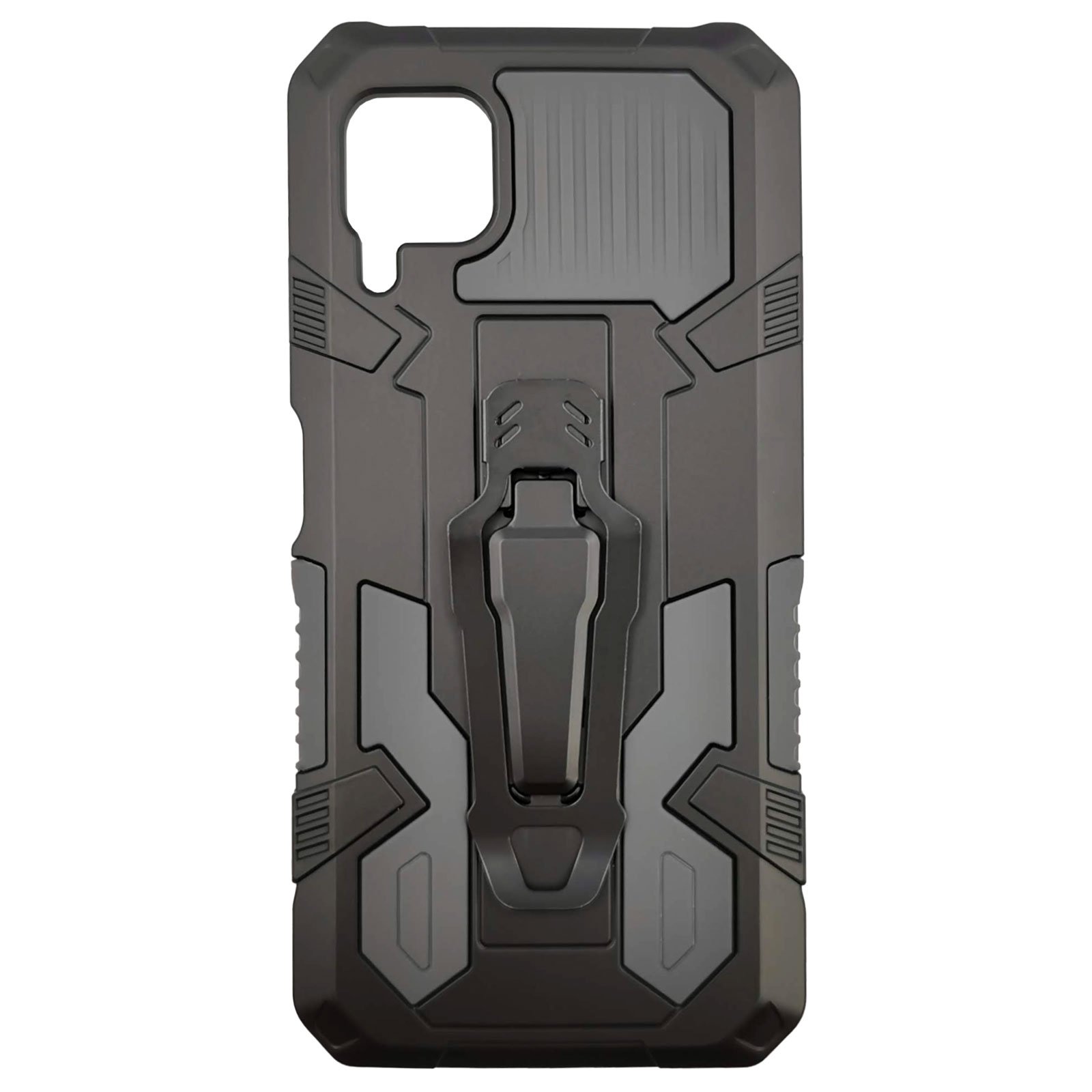 Husa Huawei P40 Lite model Dual Thunder Armor cu Suport , Antisoc, Silicon+PC, Viceversa Gri