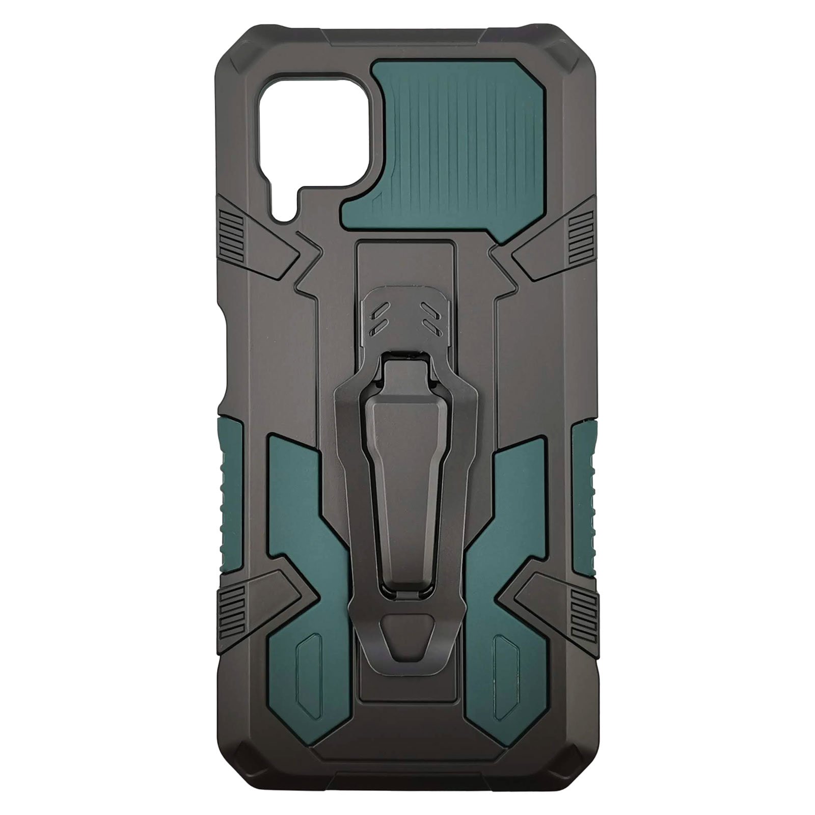 Husa Huawei P40 Lite model Dual Thunder Armor cu Suport , Antisoc, Silicon+PC, Viceversa Verde
