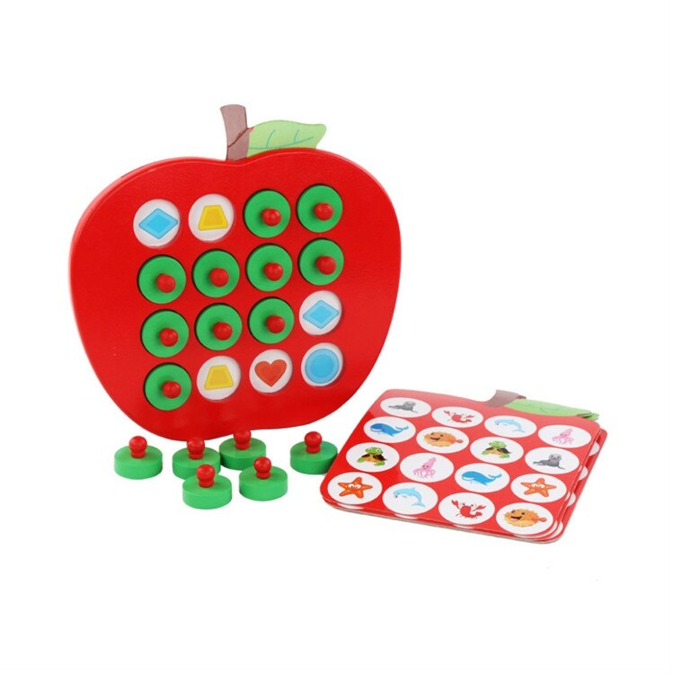 Joc de memorie si asociere din lemn