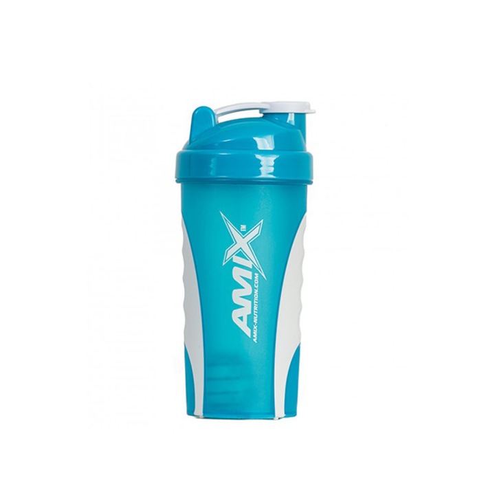 Shaker Ideal pentru prepararea suplimentelor nutritive sub forma de pudra Amix Excellent Bottle galben 700 ml