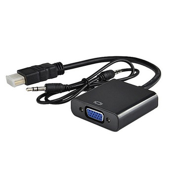 Adaptor convertor HDMI la VGA tata-mama cu cablu audio, pentru PC, DVD player, laptop, 20 cm, negru, BBL1816 Adaptor convertor HDMI la VGA tata-mama cu cablu audio, pentru PC, DVD player, laptop, 20 cm, negru, BBL1816