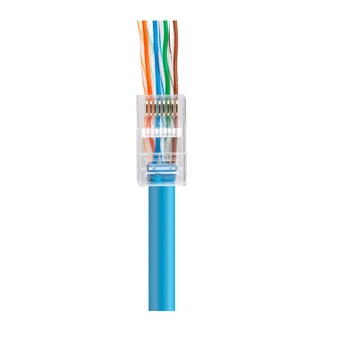 Set 100buc- Mufa UTP RJ45 LanKATT neecranata cat6 (compatibilitate si cu cablu cat5e) pini suflati cu Aur 50microni Set 100buc- Mufa UTP RJ45 LanKATT neecranata cat6 (compatibilitate si cu cablu cat5e) pini suflati cu Aur 50microni