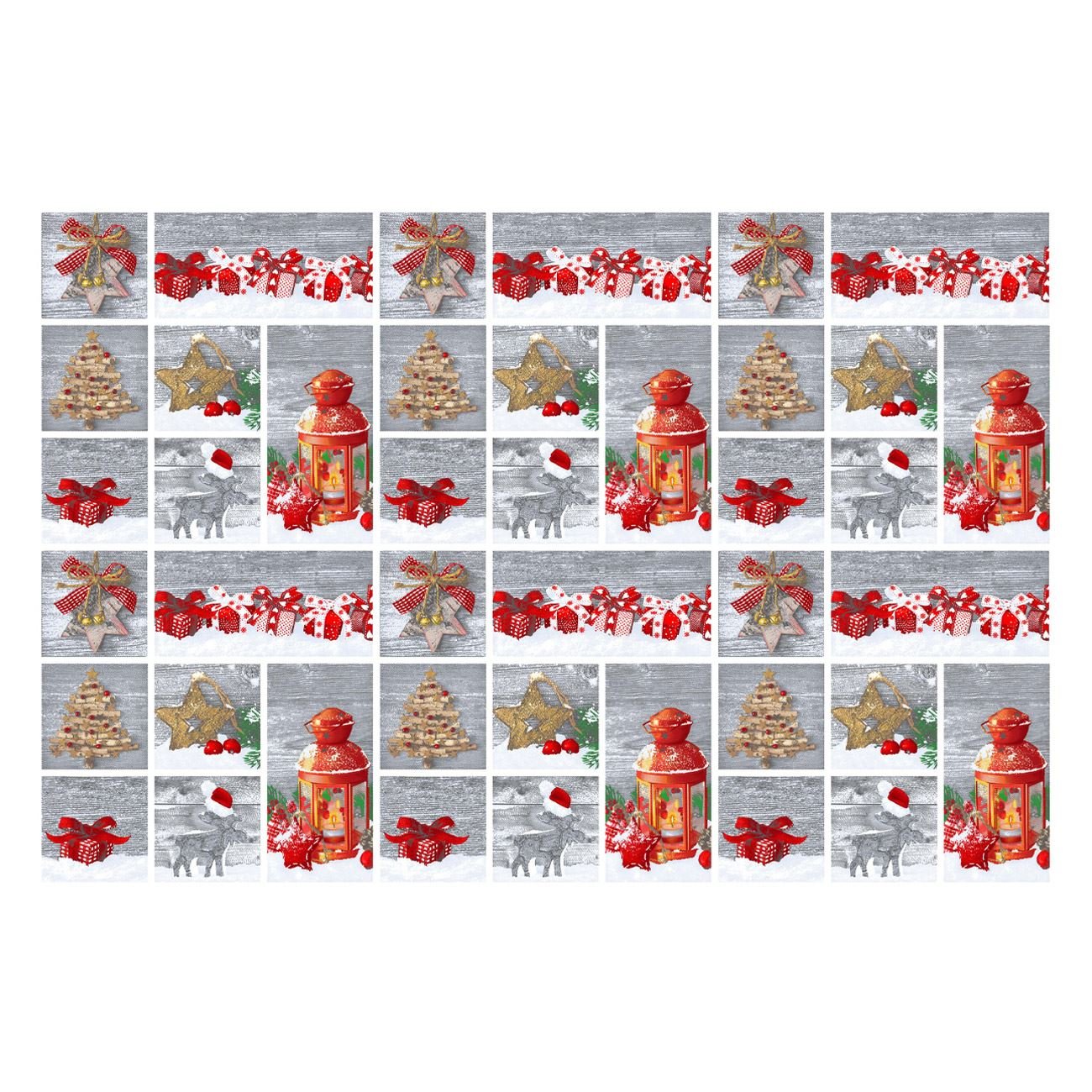 Fata de Masa de Craciun, New Line, Model cu Felinar, 180x140 cm, Poliester, Multicolor