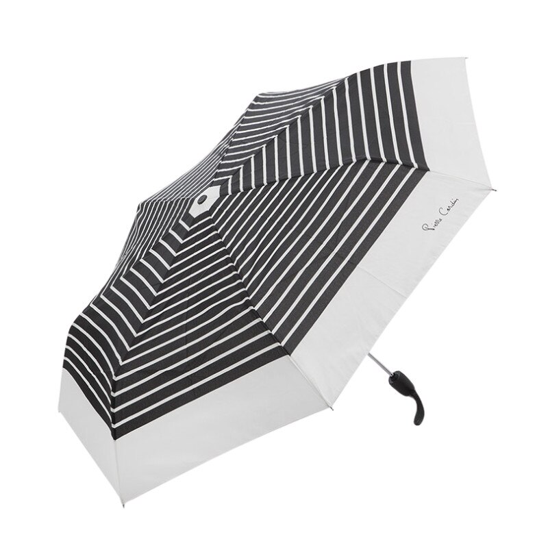 Umbrela femei, H82388, PIERRE CARDIN, Alb/Negru