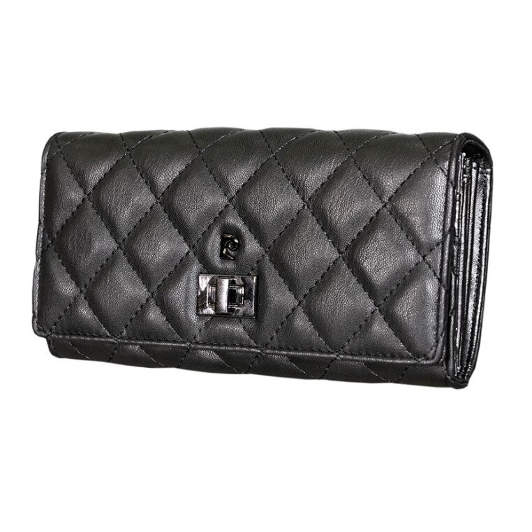 Portofel Pierre Cardin cu logo metalic, Negru