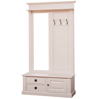 cuier ornamentat cu oglinda 1 usa 2 sertare culoare crem vopsit 100 lemn masiv imagen 58_0_
0