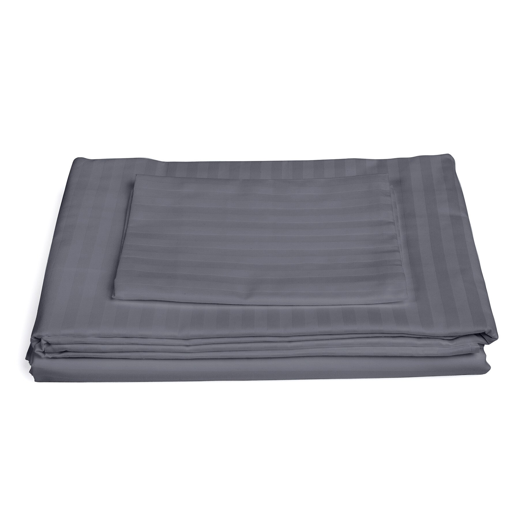 Lenjerie 2 persoane, Nature, 100% Bambus, 4 piese, Gri