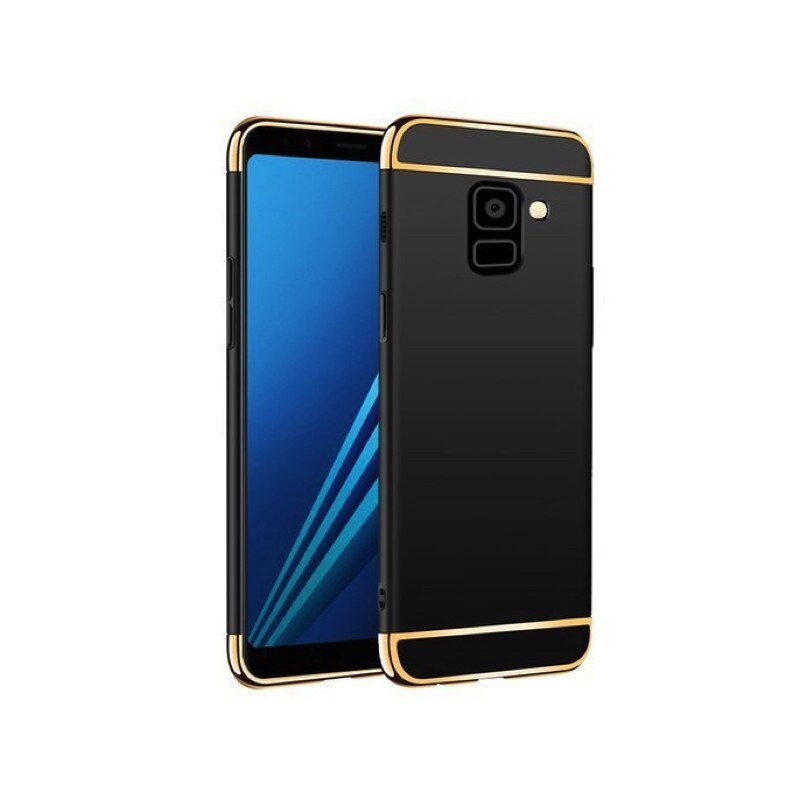 Husa 3 in 1 Luxury pentru Galaxy J6 Plus (2018) Black
