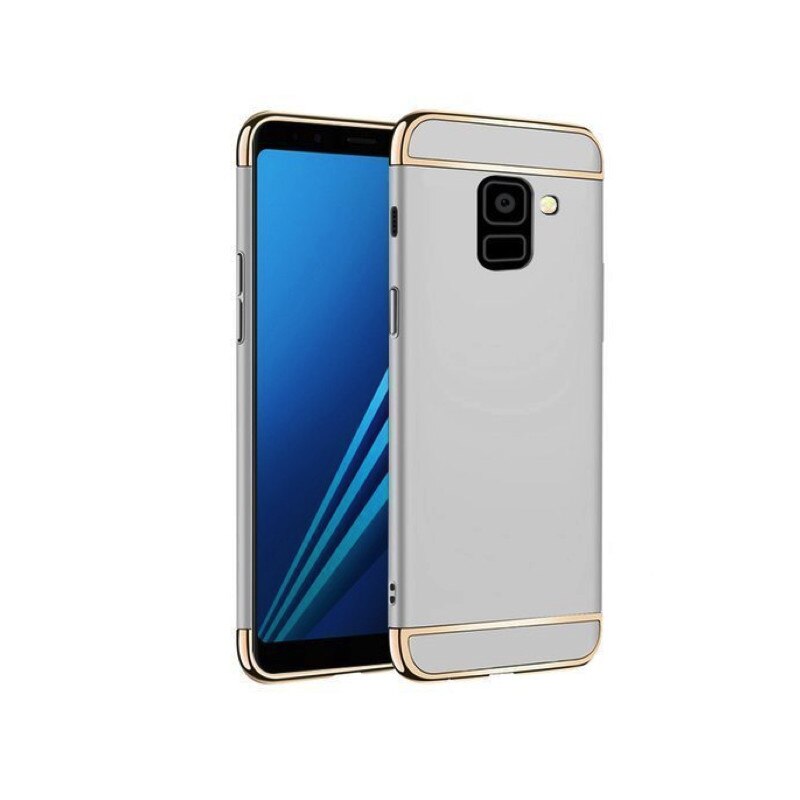 Husa 3 in 1 Luxury pentru Galaxy J6 Plus (2018) Silver