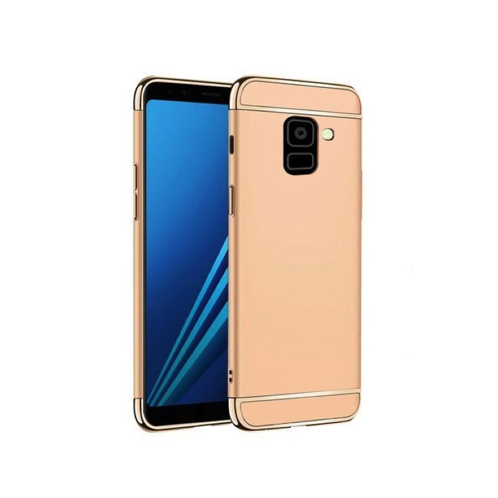 Husa 3 in 1 Luxury pentru Galaxy J6 Plus (2018) Gold
