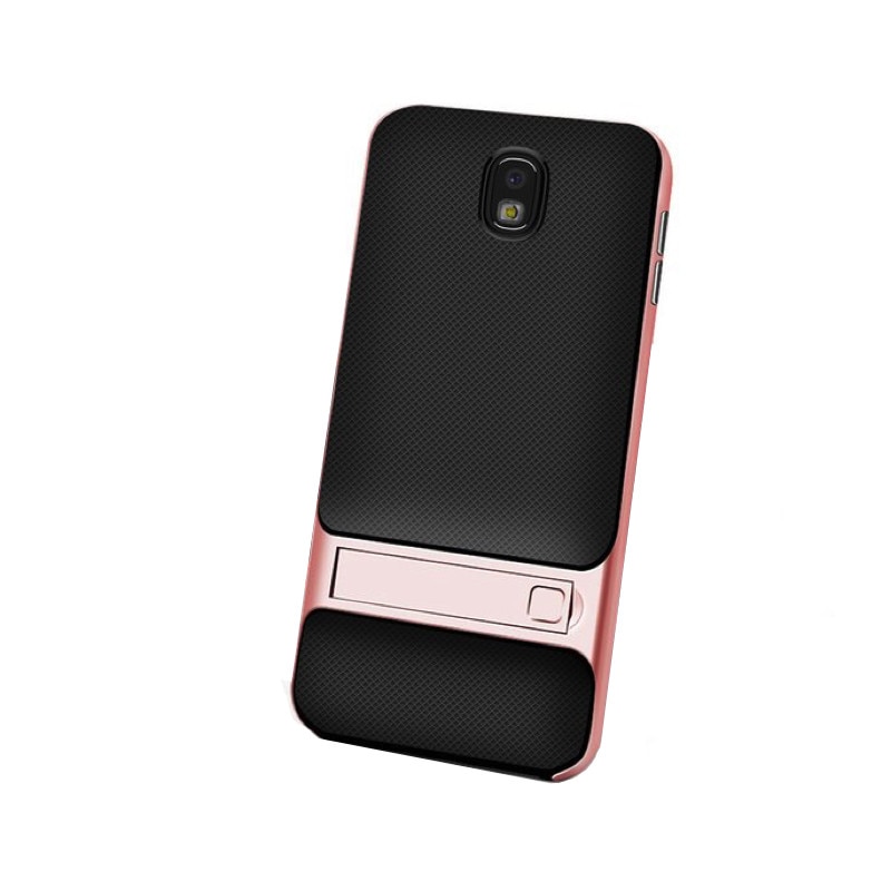 Husa Rock Royce Stand pentru J7 (2017) Rose Gold