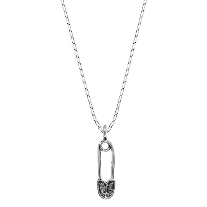 Lantisor argint personalizat pandantiv Ac siguranta 9361FIG01335 Dras 3292, Argintiu