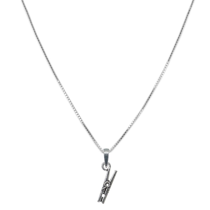 Lantisor argint personalizat pandantiv Clema haine 9376VEN350 Dras 3320, Argintiu