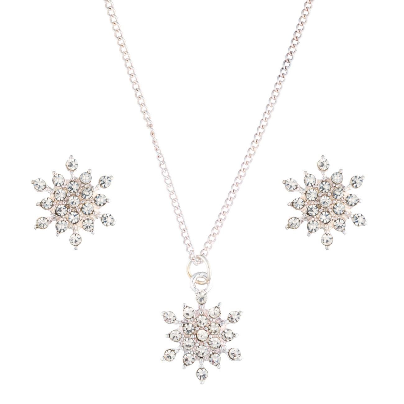 Set cercei si lantisor decorativi de Craciun, 2 cm