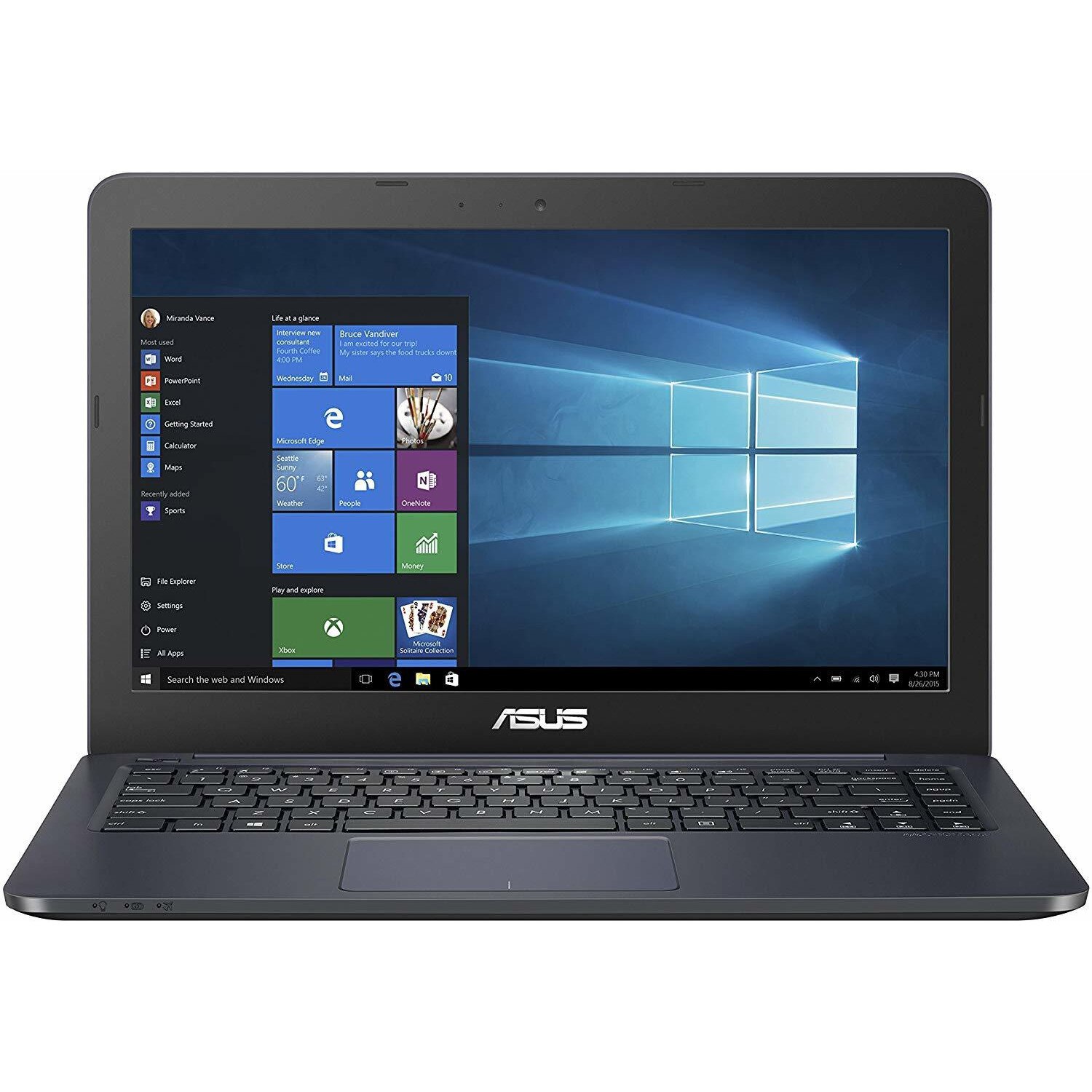 Windowsノート本体 ASUS VivoBook E402YA Windows10 64GB Laptop ASUS EeeBook E402YA-GA002TS, 14 inch, dual core E2, 4Gb