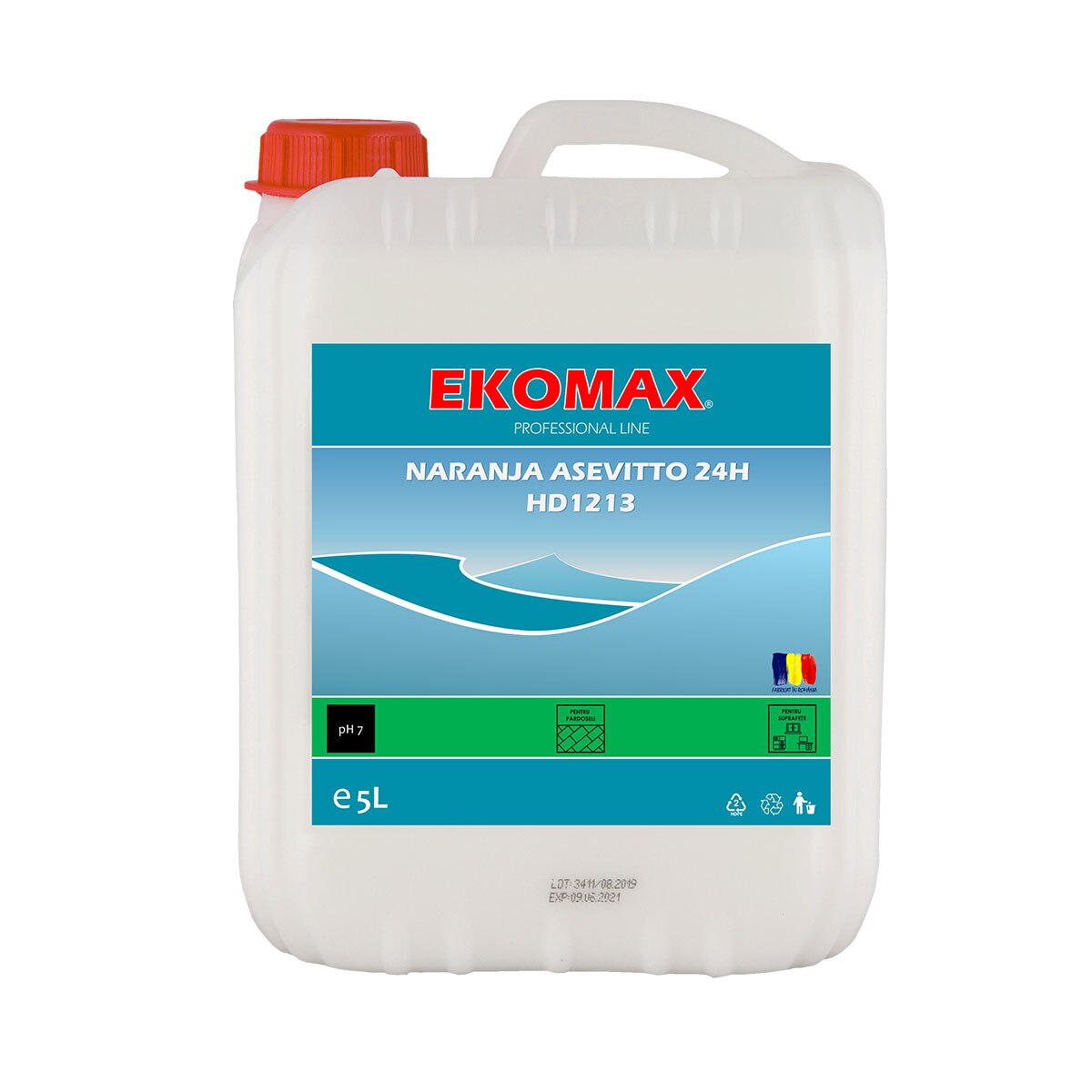 Detergent pardoseli Naranja Asevitto 24H, Canistra 5 litri