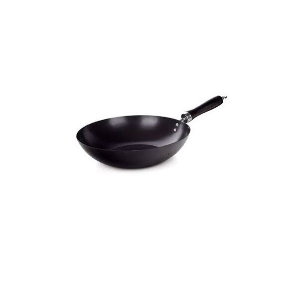 Tigaie wok pan, 25 x 6 cm, negru