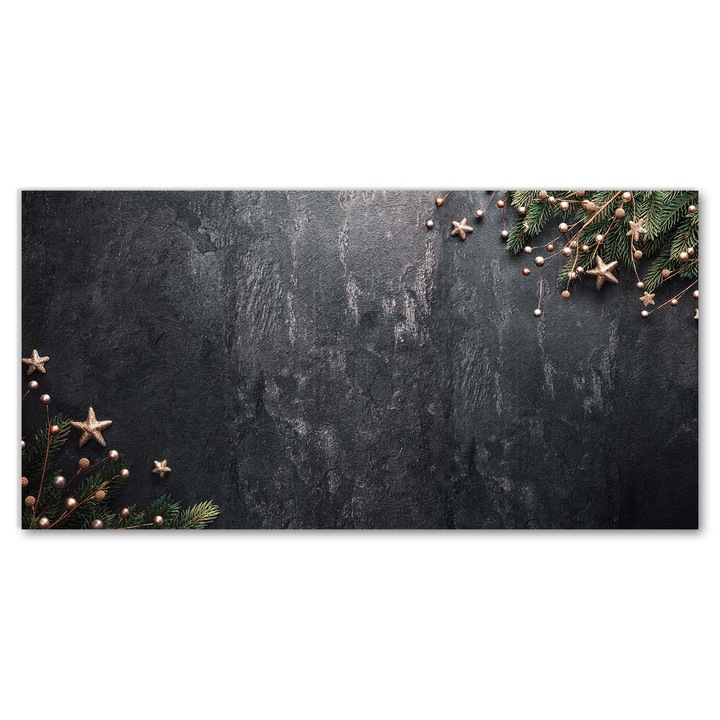 Pictura acrilica. decoratiuni de perete. Pom de Craciun Ornamente de Craciun. 140x70 cm