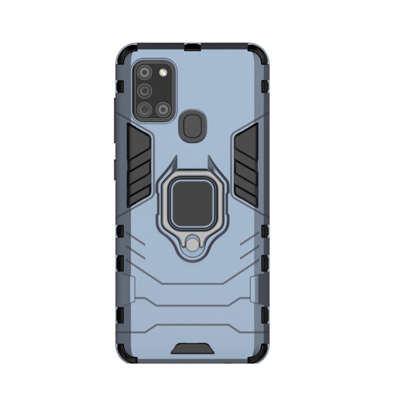 Husa Spate Upzz Ring Armor Hybrid Samsung Galaxy A21s , Albastru