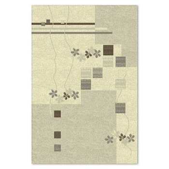 Covor sintetic Delta 3618-1-43255, 80x150cm, Bej / Gri, Model modern Covor sintetic Delta 3618-1-43255, 80x150cm, Bej / Gri, Model modern