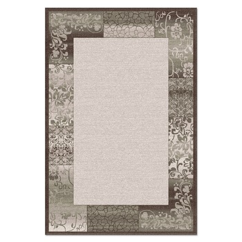 Covor sintetic Delta 6180-1-43231, 80x150cm, Bej / Maro, Model modern Covor sintetic Delta 6180-1-43231, 80x150cm, Bej / Maro, Model modern