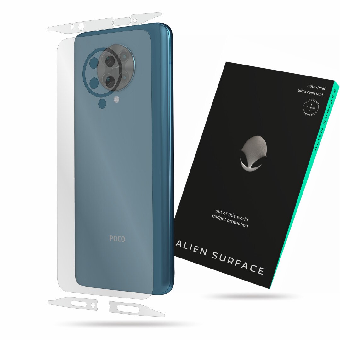 Folie Alien Surface, Xiaomi Poco F2 Pro, protectie spate, laterale