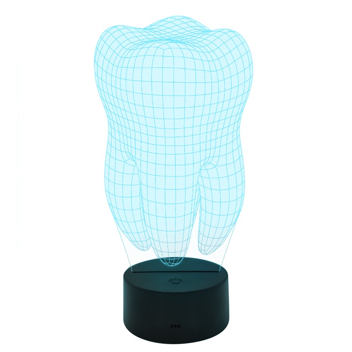 Lampa De Veghe 3D LED, Imprinto, Masea, 7 Culori, Lumina Ambientala, Alimentare USB cu Incarcator priza