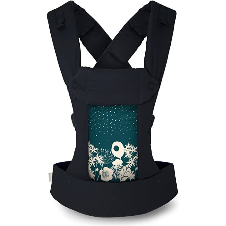 Marsupiu Gemini Twilight, Beco, Bumbac, Negru/Bleu, 0 + luni