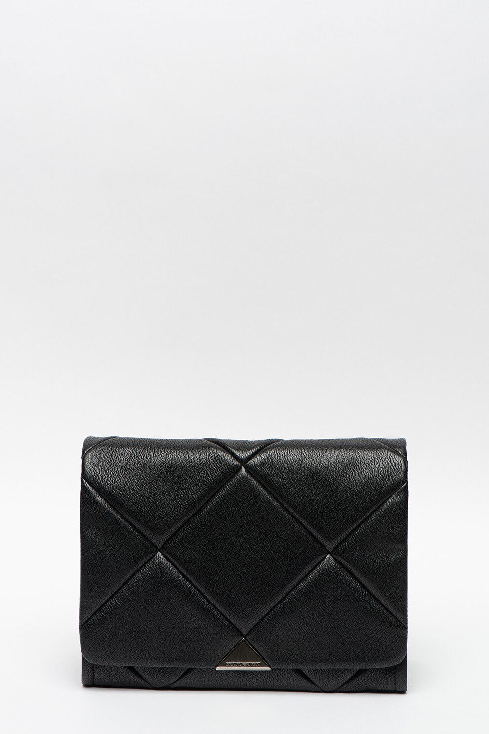 Emporio Armani, Geanta crossbody de piele ecologica cu aspect matlasat, Negru