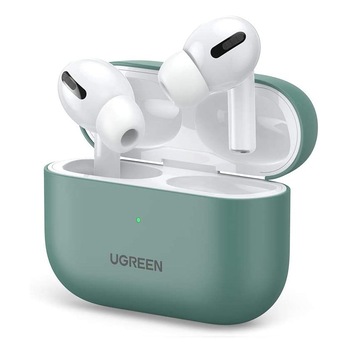 Husa de protectie pentru Airpods Pro, Ugreen, Silicon, Verde Husa de protectie pentru Airpods Pro, Ugreen, Silicon, Verde