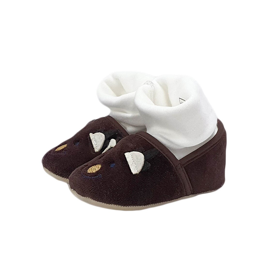 Botosei bebe model ursulet, maro