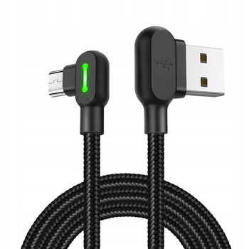 Cablu micro USB LED de mare viteza 90 °, Mcdodo, 3m Cablu micro USB LED de mare viteza 90 °, Mcdodo, 3m