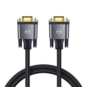 Cablu video convertor VGA la VGA pentru TV, laptop, proiector, 3 metri, Negru, BBL2801 Cablu video convertor VGA la VGA pentru TV, laptop, proiector, 3 metri, Negru, BBL2801