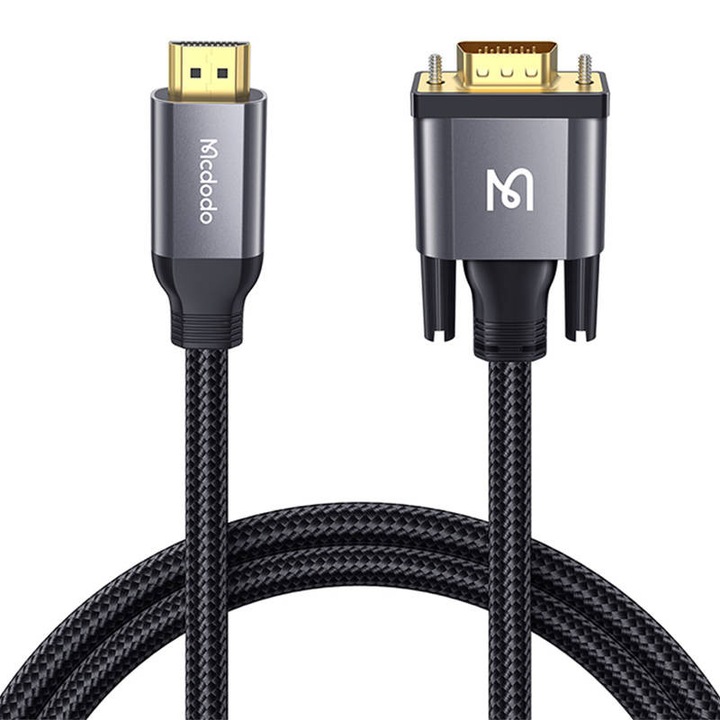 Cablu Adaptor Mcdodo Elite Series HDMI la VGA, Black, 2m