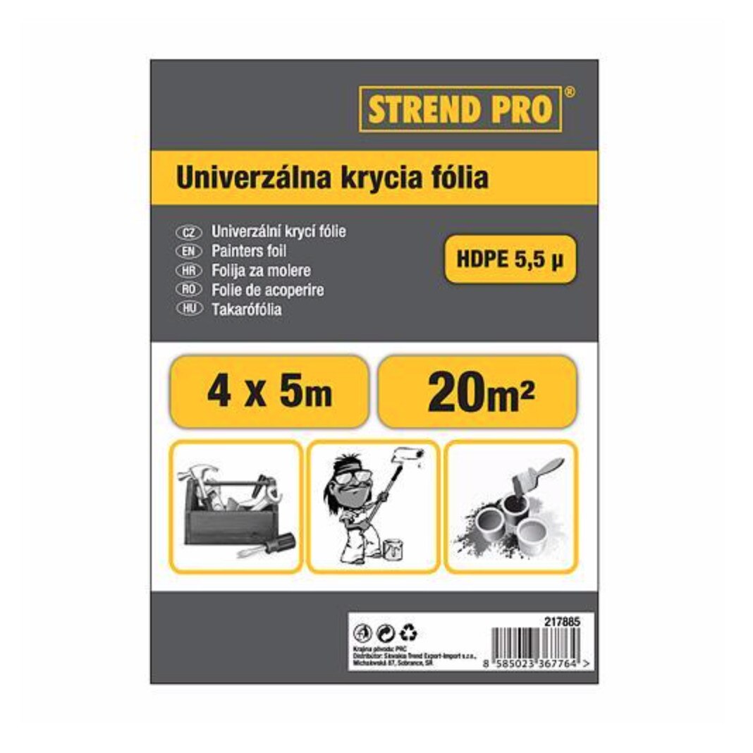 Folie de protectie pentru zugravit 4x12.5 m, 