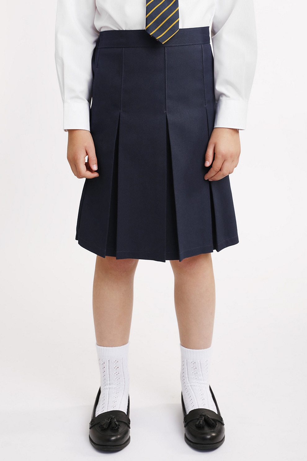 Marks & Spencer, Fusta cu pliuri, Bleumarin inchis