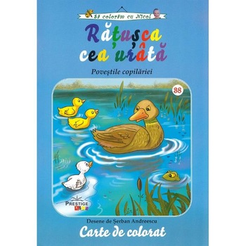 Ratusca cea urata. Povestile copilariei - Carte de colorat Ratusca cea urata. Povestile copilariei - Carte de colorat