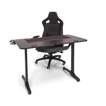 Birou de gaming idealSTORE ROYAL GD, Dimensiuni 111 x 60 x75, Suport pahar, Stabil, Durabil, Realizat din MDF 18 mm, Picioare din metal, Aspect Modern-Vintage Birou de gaming idealSTORE ROYAL GD, Dimensiuni 111 x 60 x75, Suport pahar, Stabil, Durabil, Realizat din MDF 18 mm, Picioare din metal, Aspect Modern-Vintage